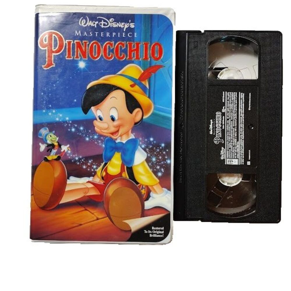 Pinocchio VHS Movie G Walt Disney 1993 Children and Family Masterpiece Animation